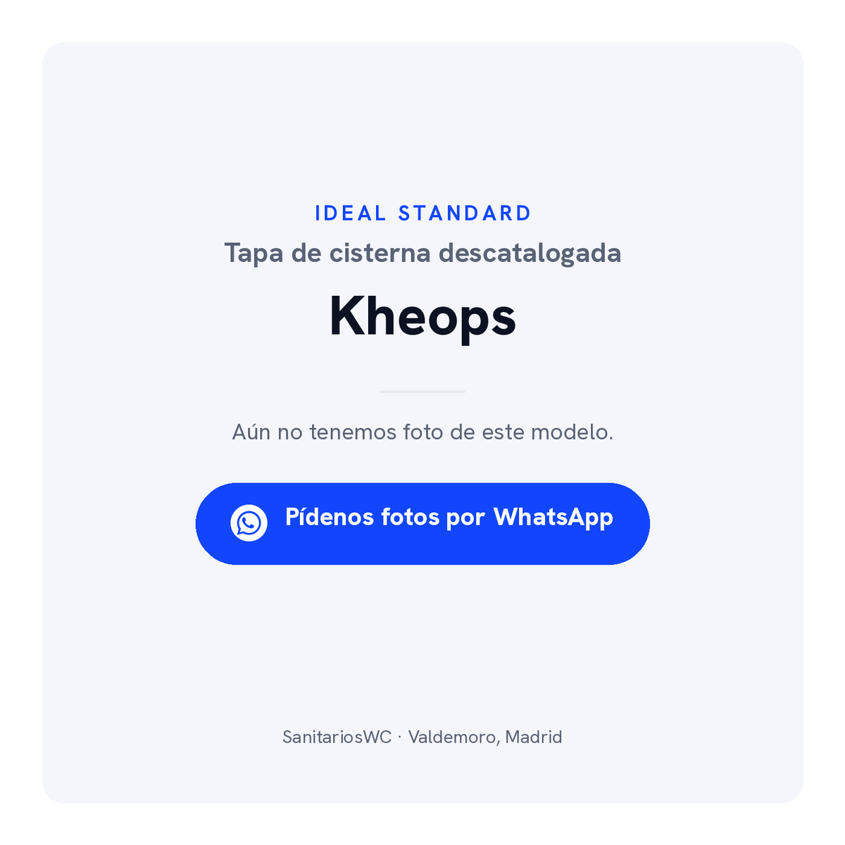 Tapa de cisterna Ideal Standard Kheops