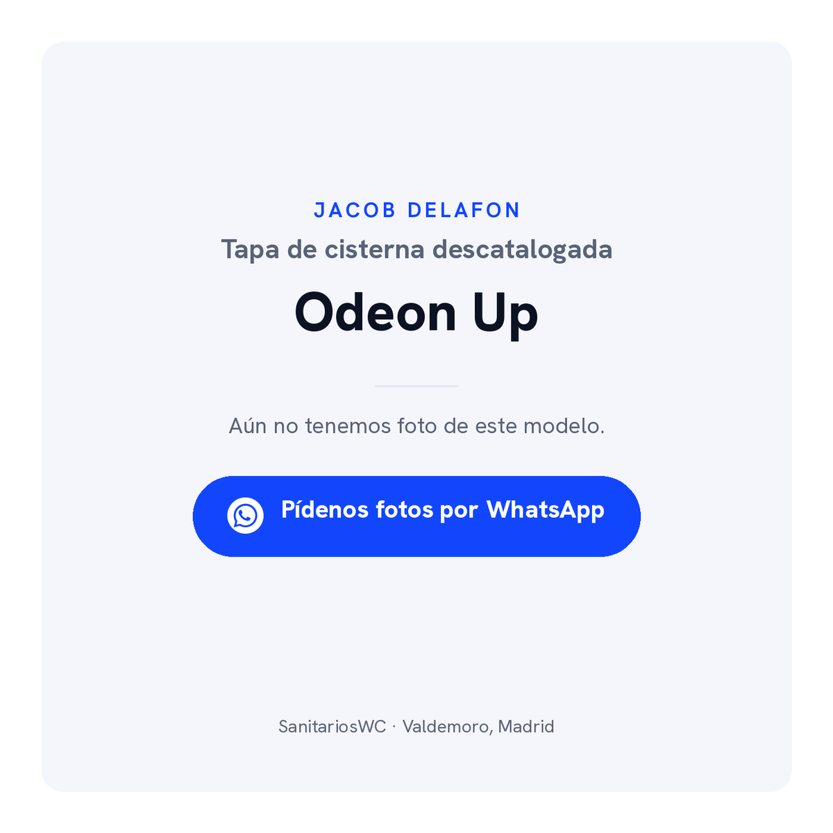 Tapa de cisterna Jacob Delafon Odeon Up
