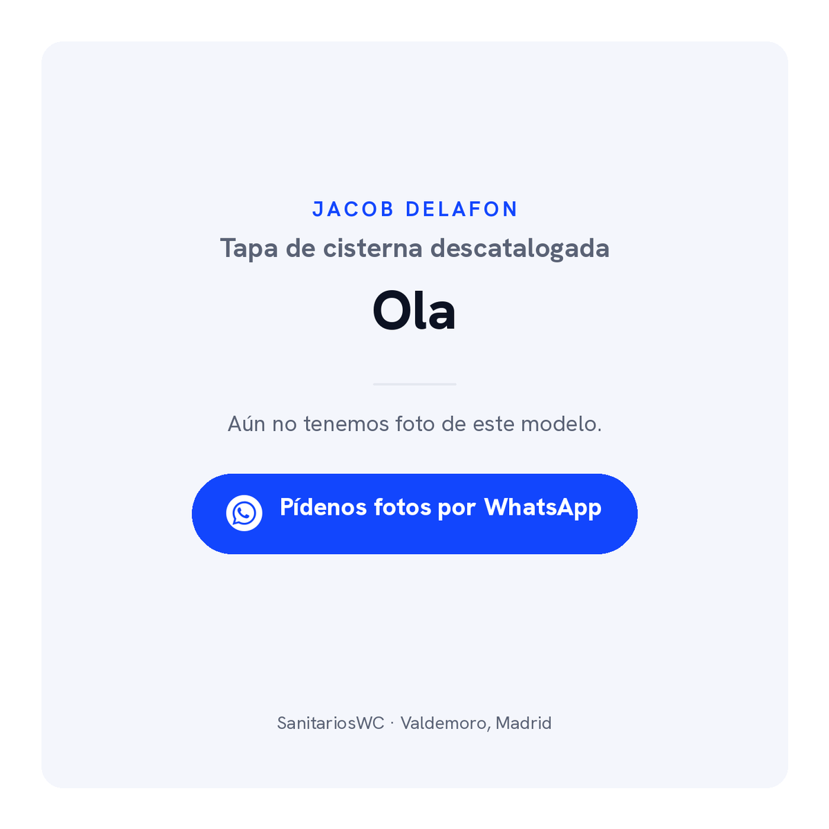 Tapa de cisterna Jacob Delafon Ola