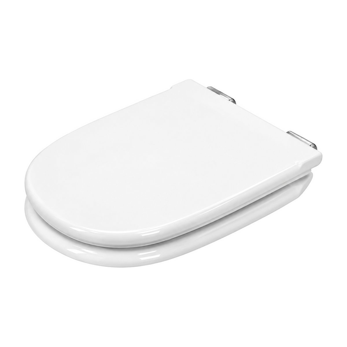 Tapa de inodoro Roca Dama Retro en blanco, asiento y tapa con bisagras