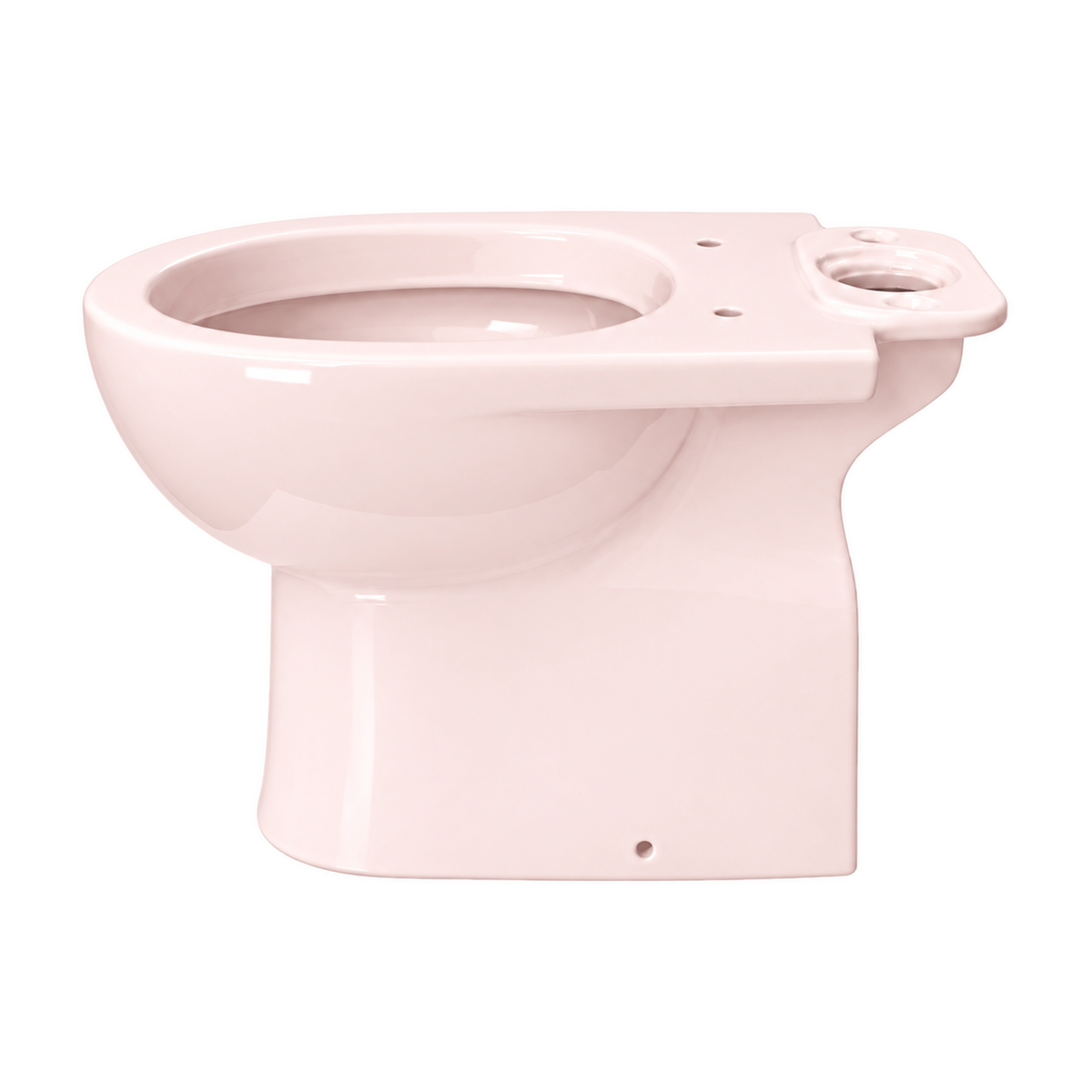 Taza de inodoro Opus Core en color Rosa Perola, vista lateral