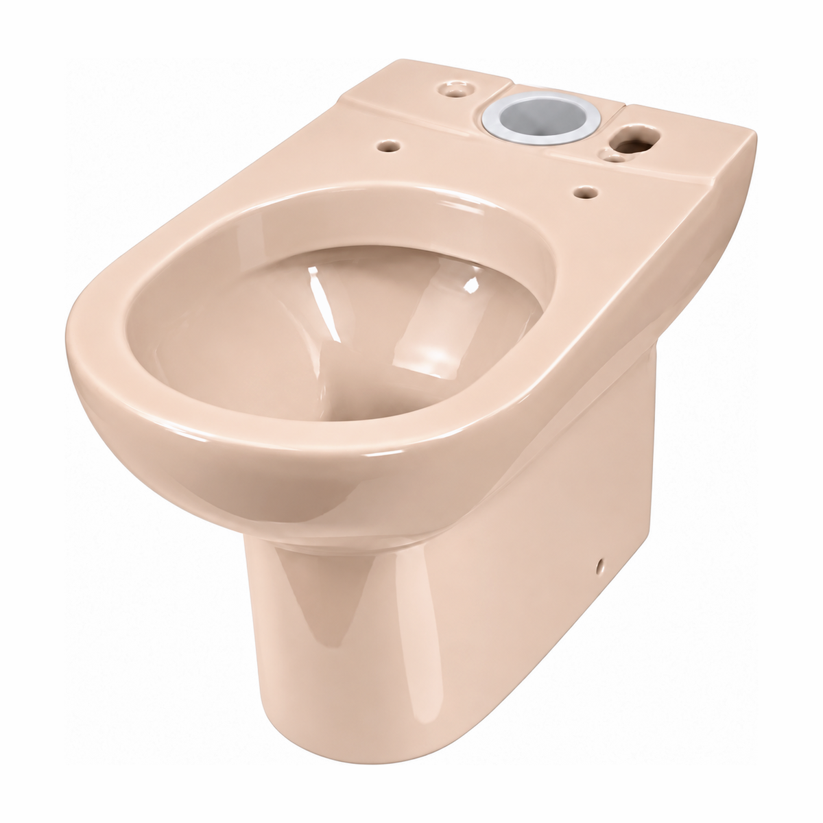 Taza de inodoro Serie 100 en color Bahama Beige, vista de tres cuartos